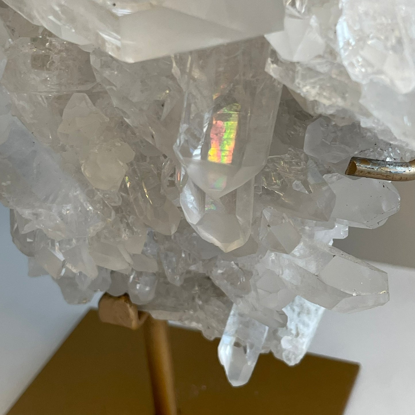Cristal de roche sur support