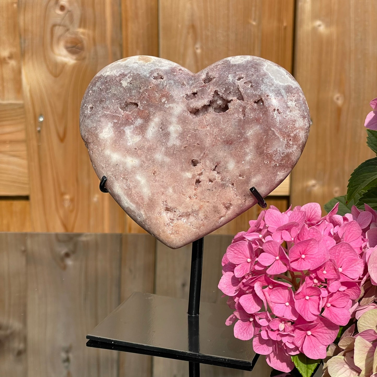 Amethist Hart op standaard