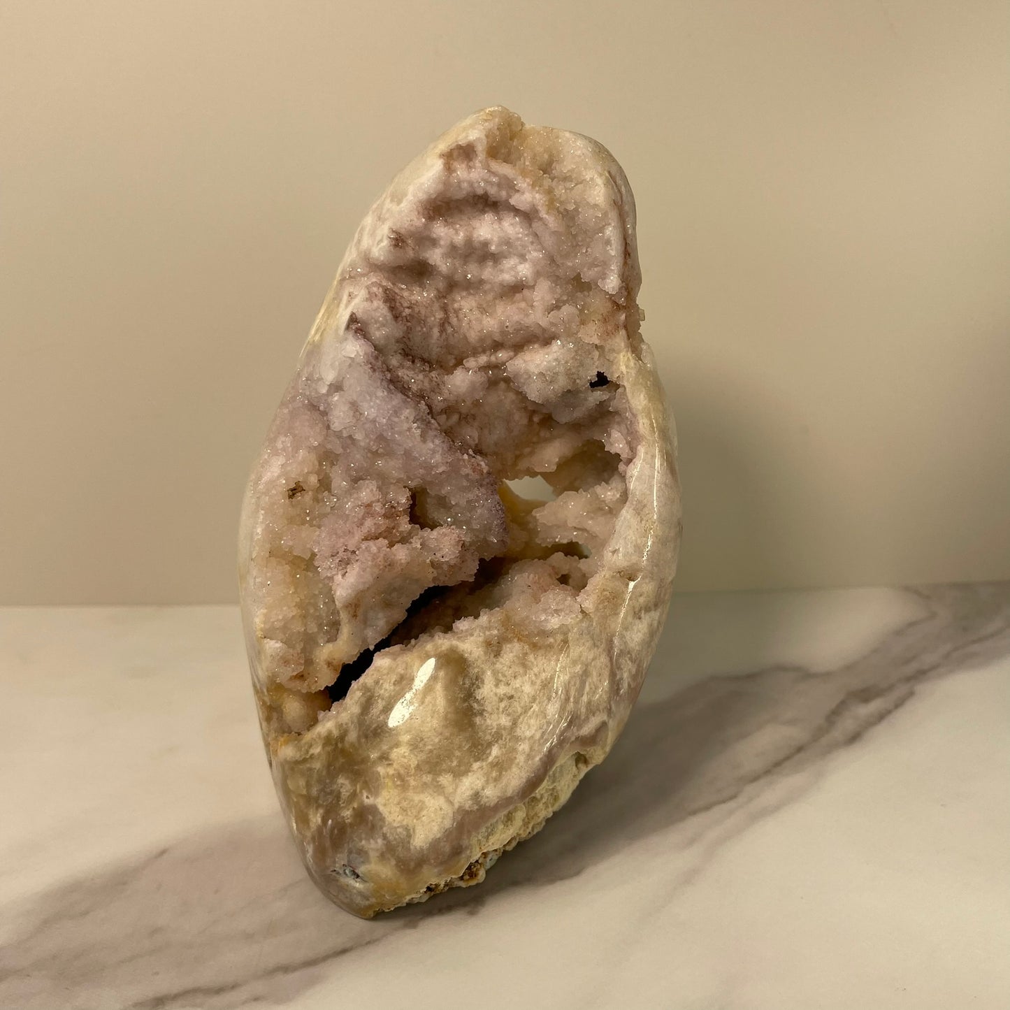 Roze Beige/Lila Amethist cutbase