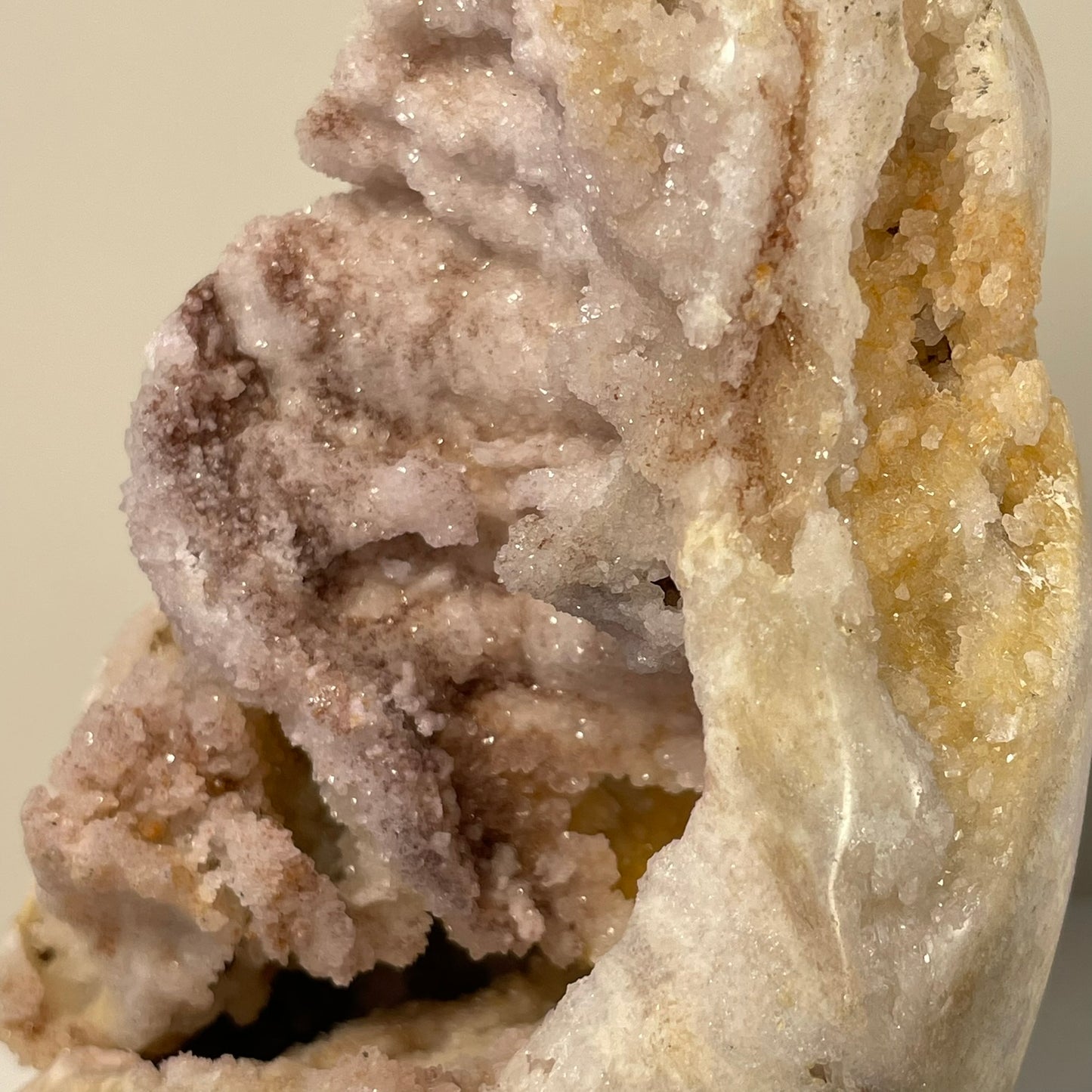 Roze Beige/Lila Amethist cutbase
