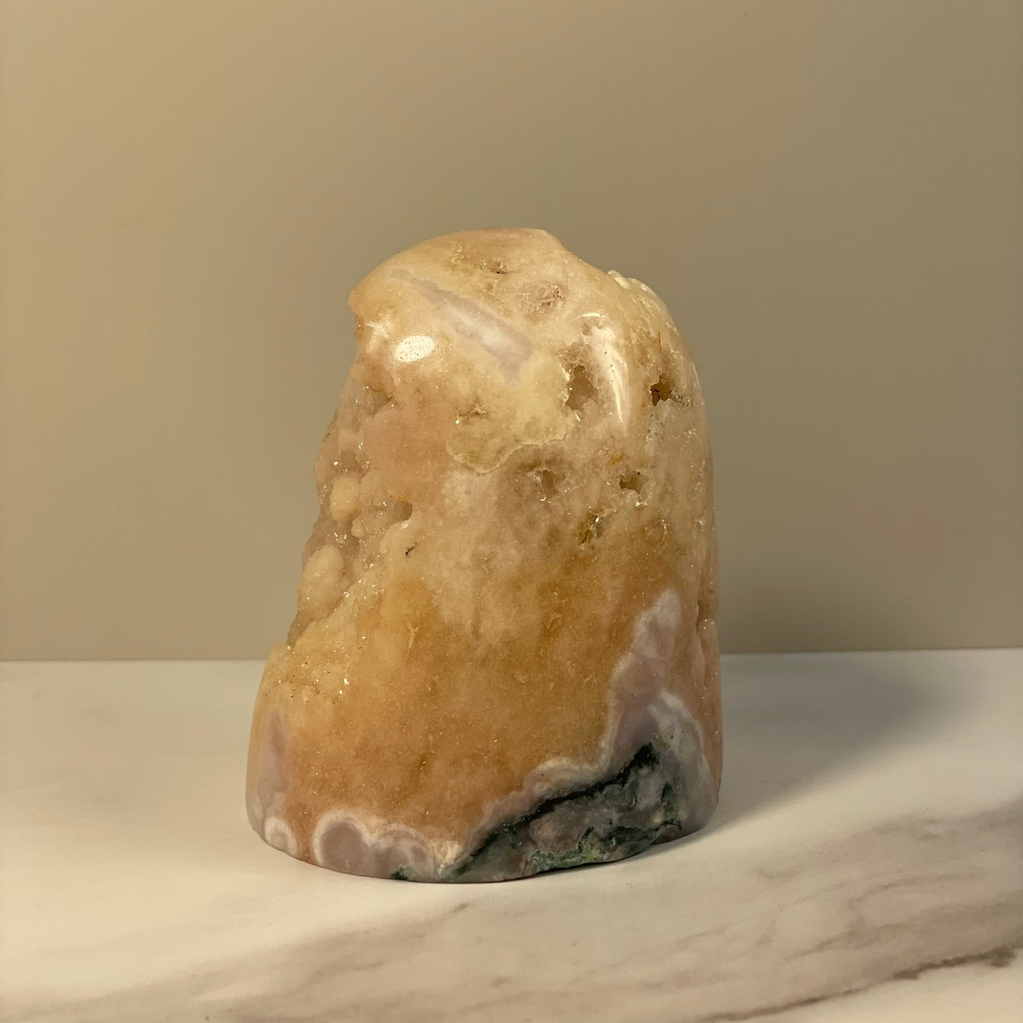 Roze/Peach Amethist cutbase