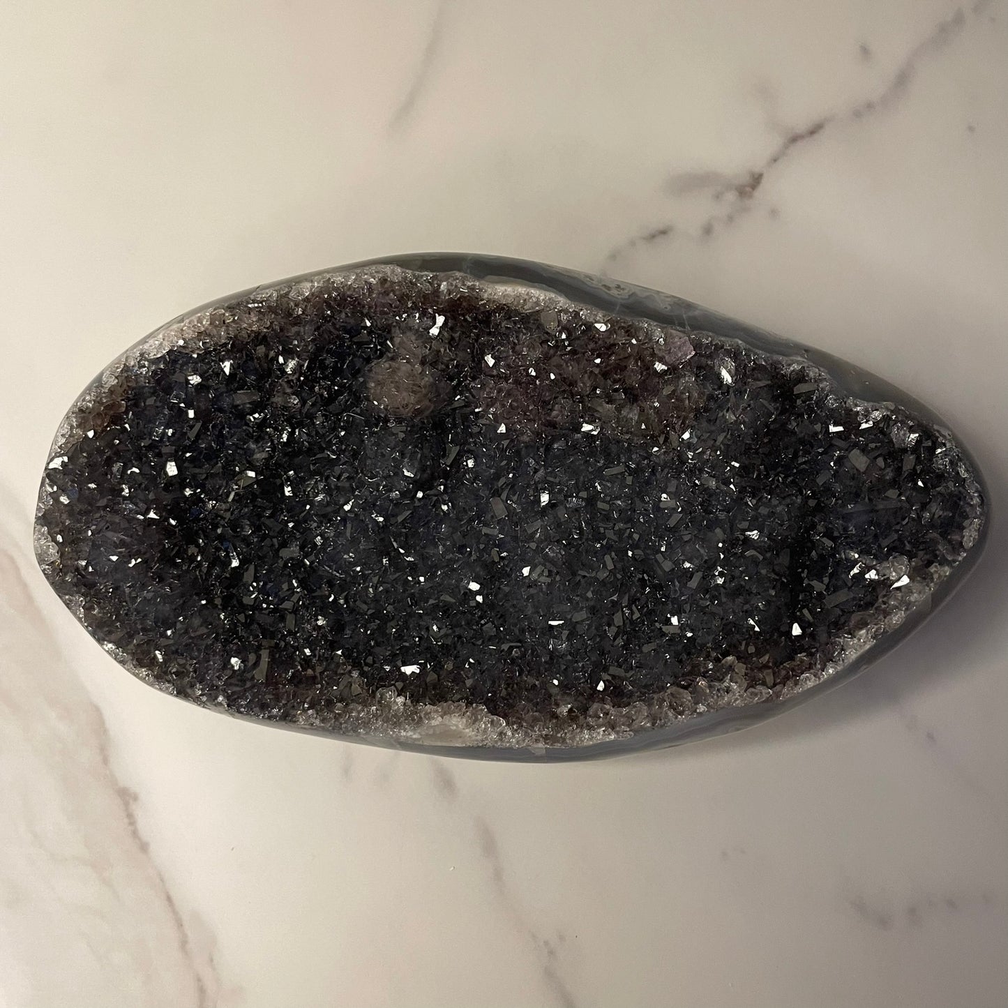Amethist Bowl - Agaat rand
