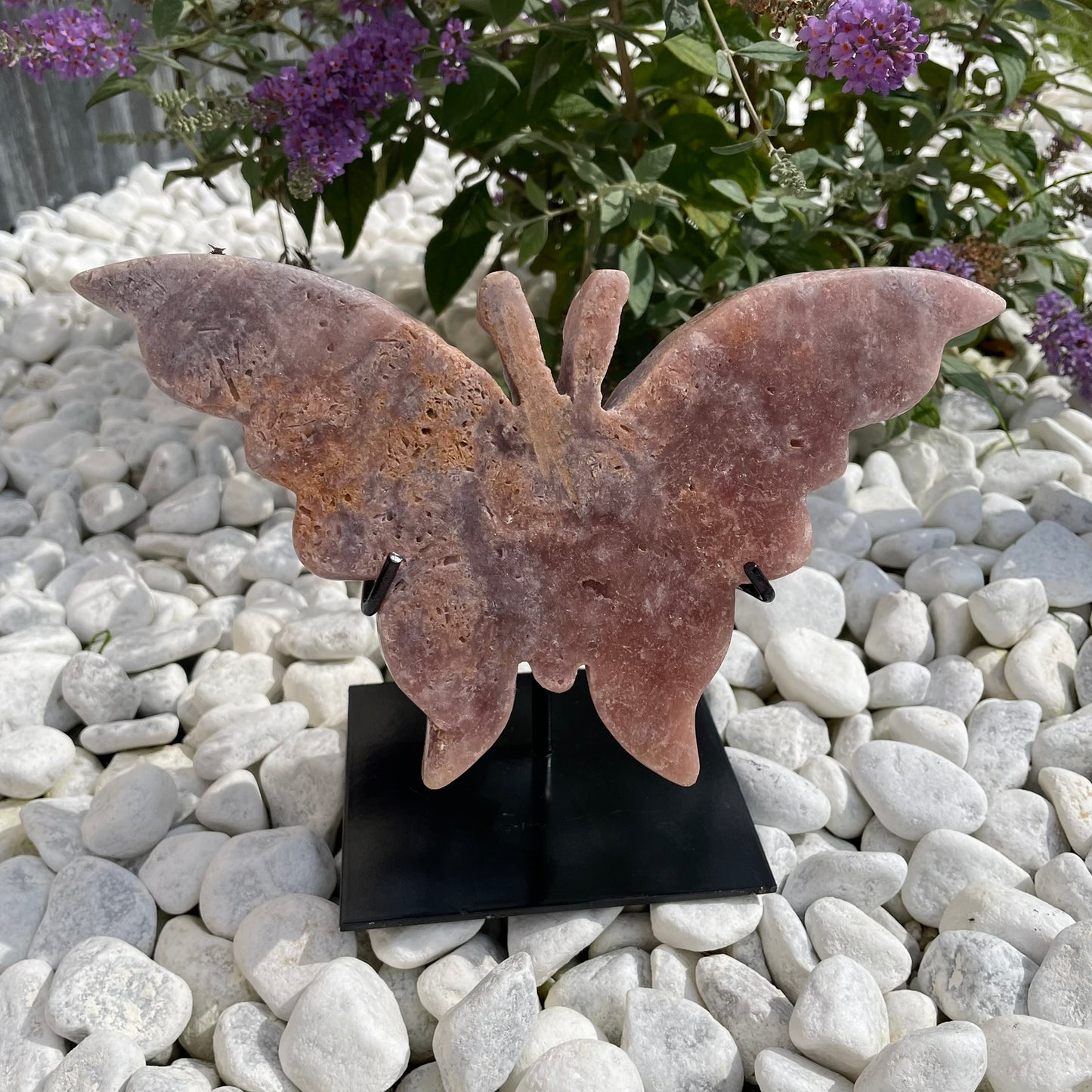 Roze Amethist Vlinder op standaard