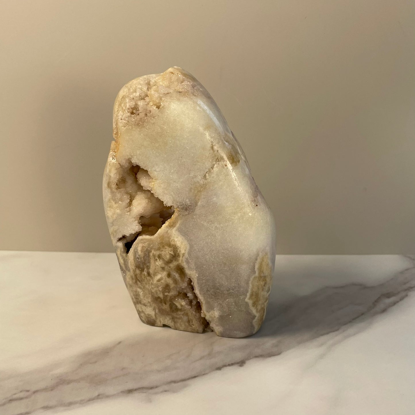 Roze Beige/Lila Amethist cutbase