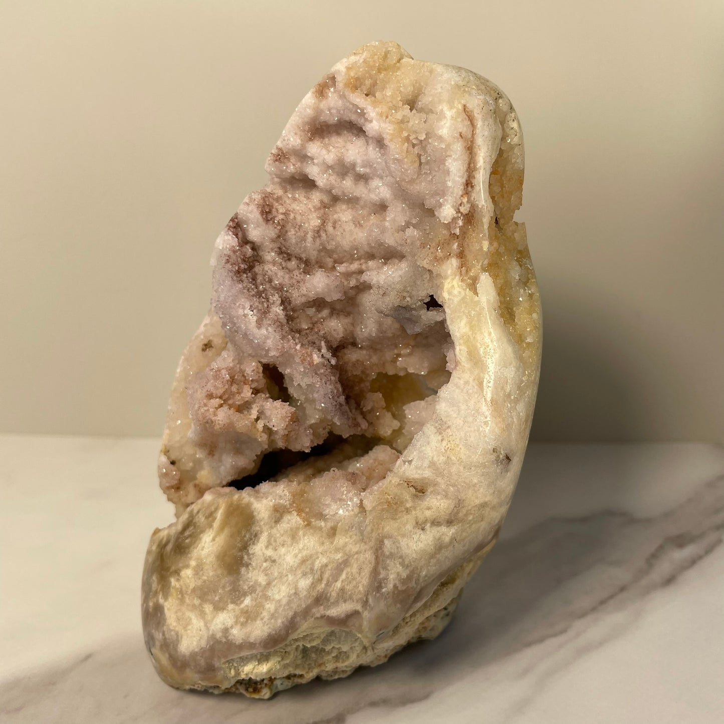 Roze Beige/Lila Amethist cutbase