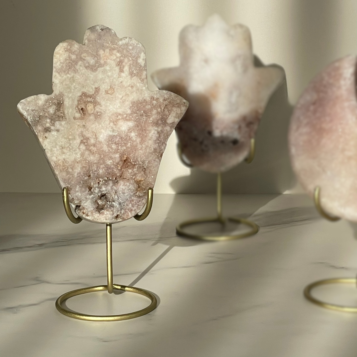 Hamsa hand & Maan op standaard